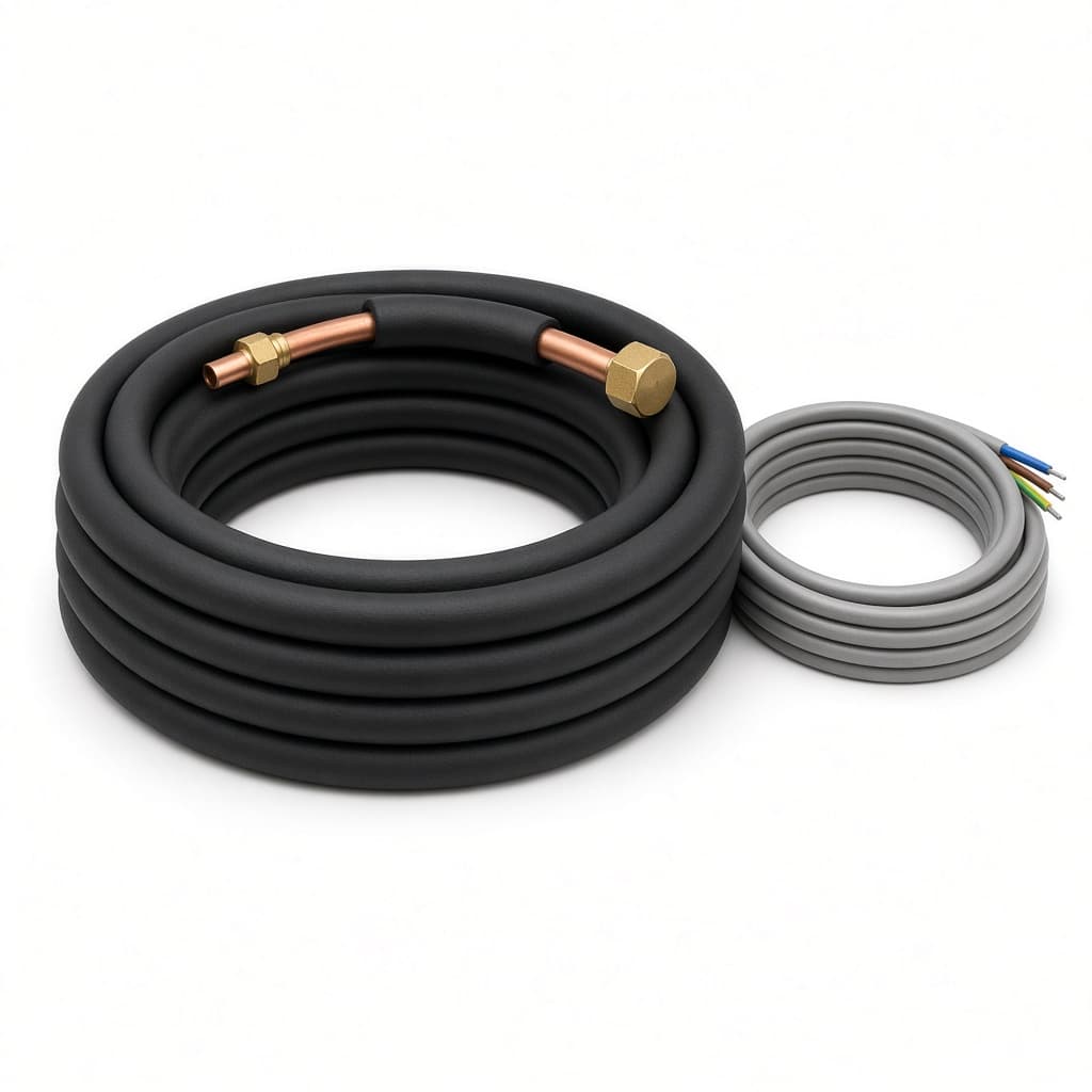 Air Conditioning Copper Pipe & Cable Kit — 5m