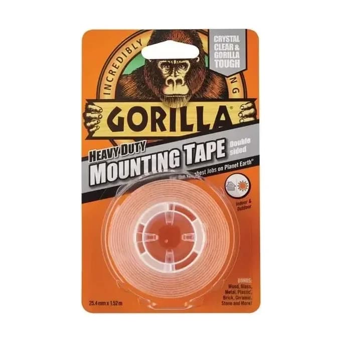 Gorilla Mounting Tape Clear 1.5m
