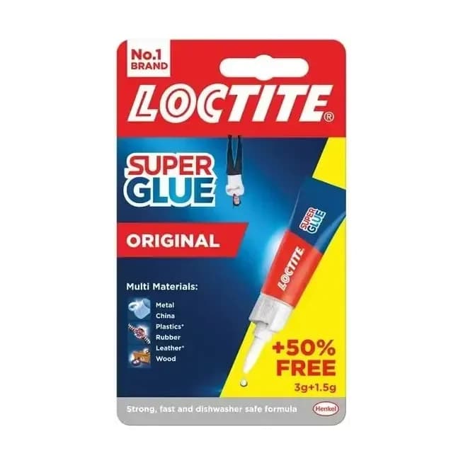 Loctite Super Glue Original 3g Tube + 50% Extra Free