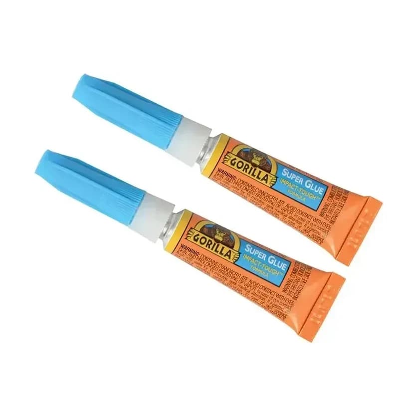 Gorilla Superglue 3g (2 Pack) - Strong Adhesive for Multiple Surfaces