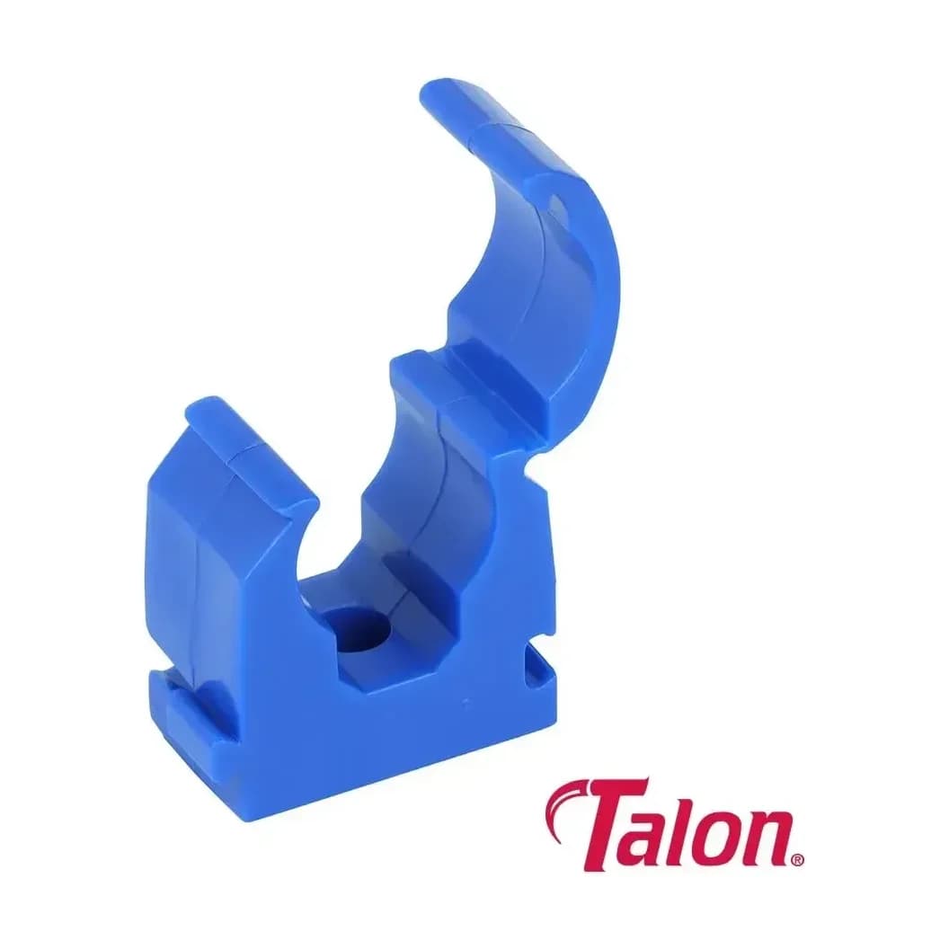 Talon Single Hinged ID Clip - Blue, Polypropylene, 22mm (Pack of 20)