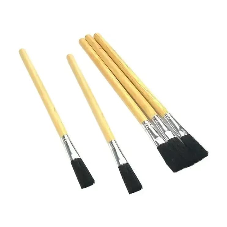 Monument 3015M Wood Handle Flux Brushes, 5-Pack