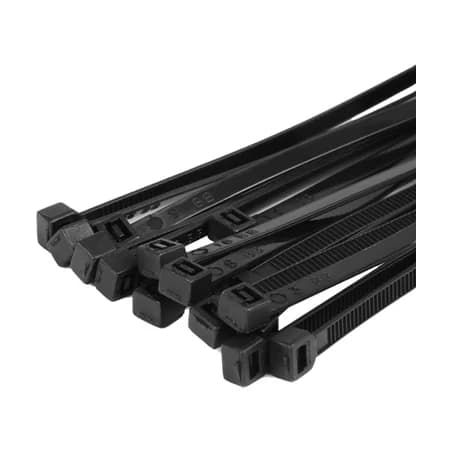 370 x 4.8mm Black Cable Ties
