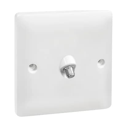 1 Gang Curvex Satelite Socket