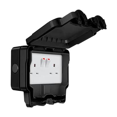 2 Gang 13a Switched Socket IP66
