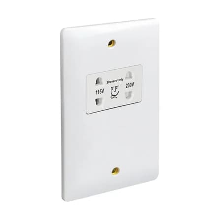 Dual Voltage Curvex Shaver Socket - 13A