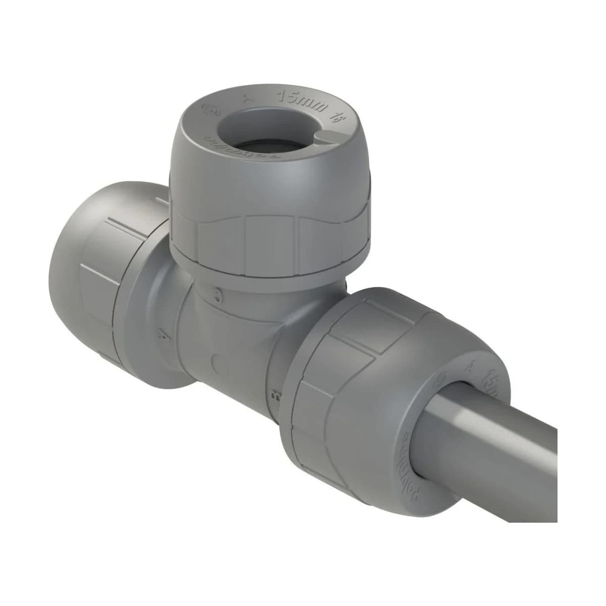 15mm Tee Polyplumb - Pack of 10