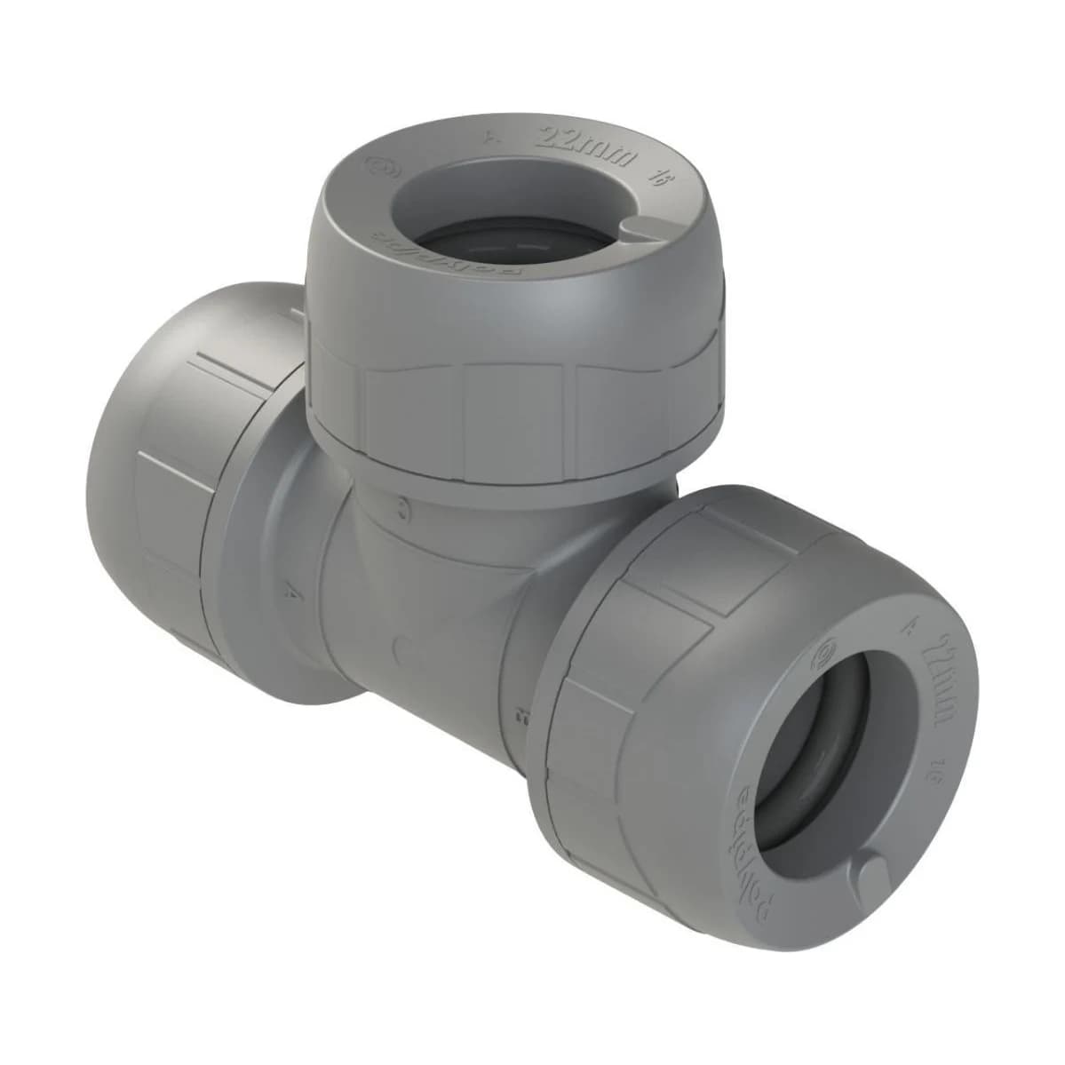 22mm Tee Poly - Pack of 10