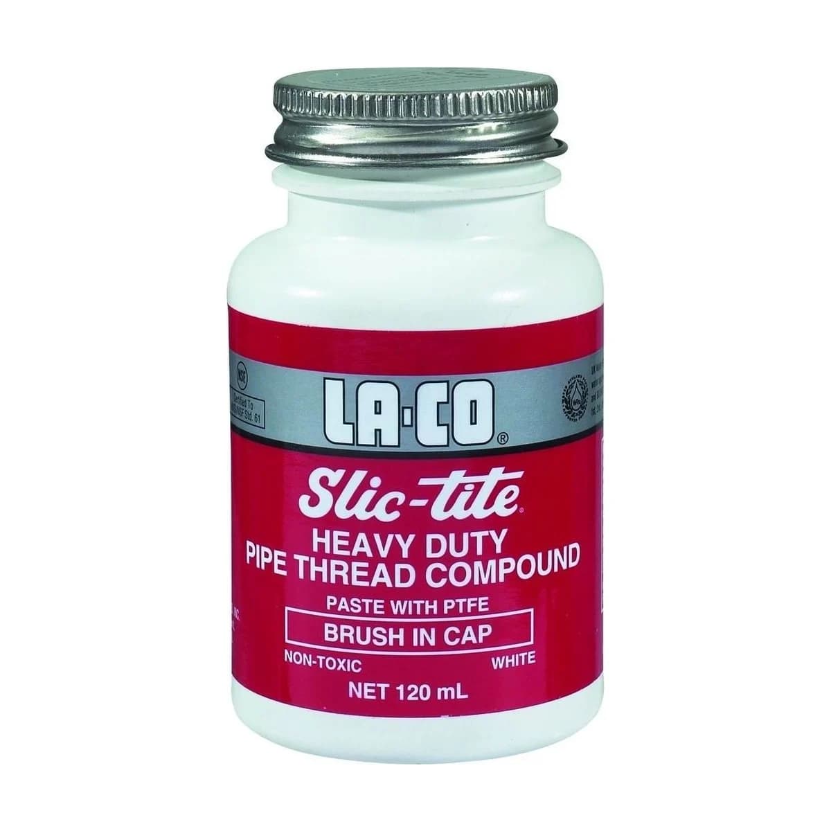 LA-CO Slic-Tite with PTFE Heavy Duty Pipe Thread Compound 120ml 42008