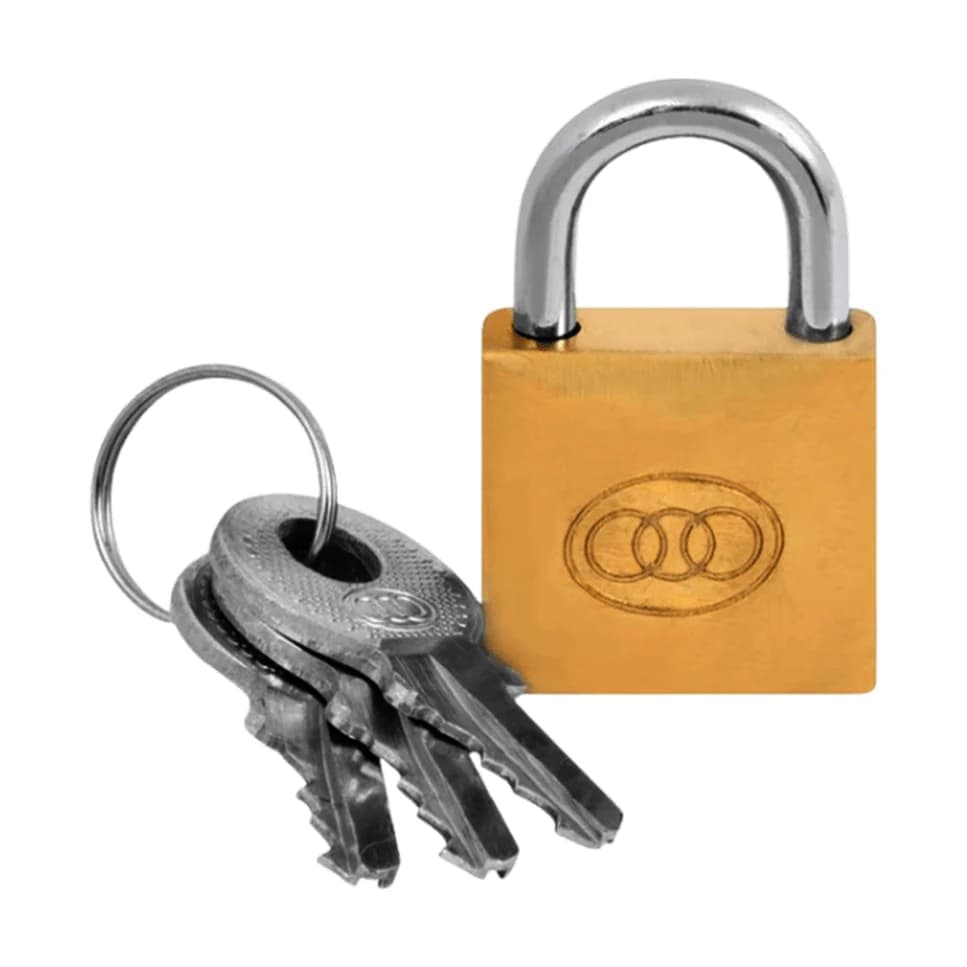 Padlock T/Circle Brass PP