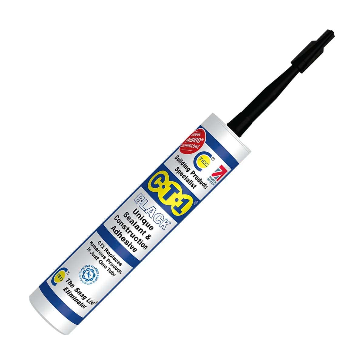 C-Tec CT1 TRIBRID Multi Purpose Sealant & Adhesive Black 290ml