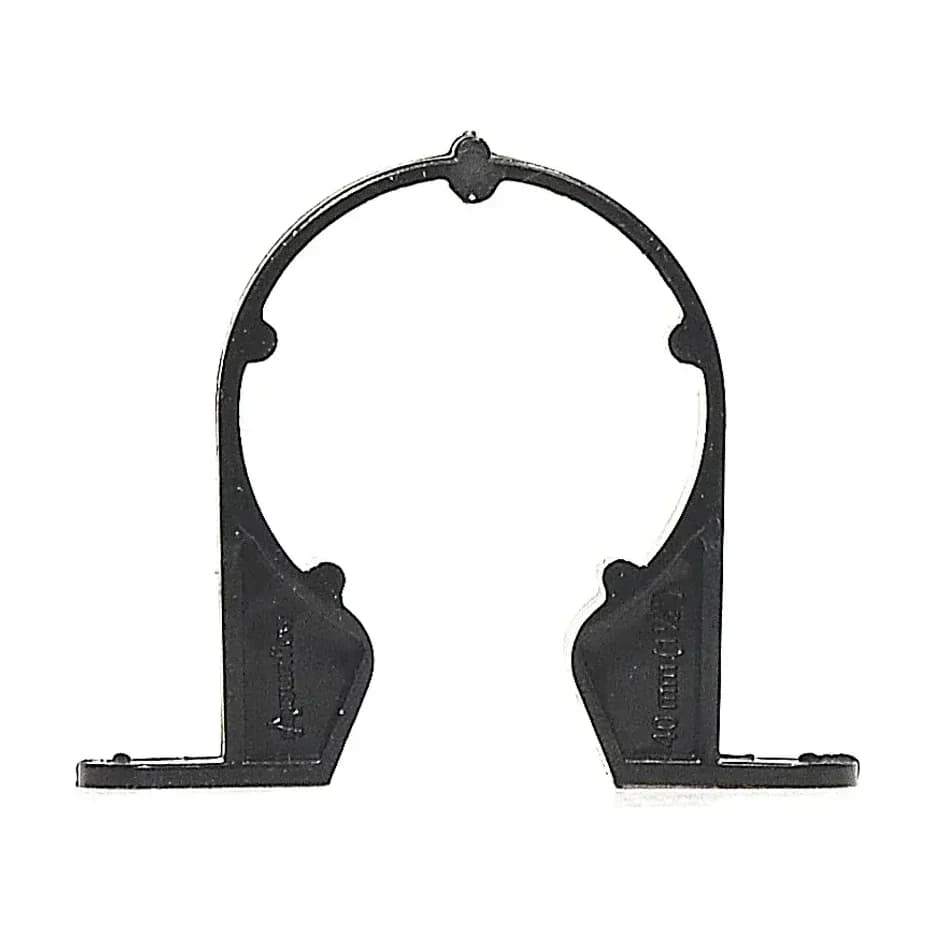 Aquaflow 40mm Solvent Waste Pipe Support Bracket Black
