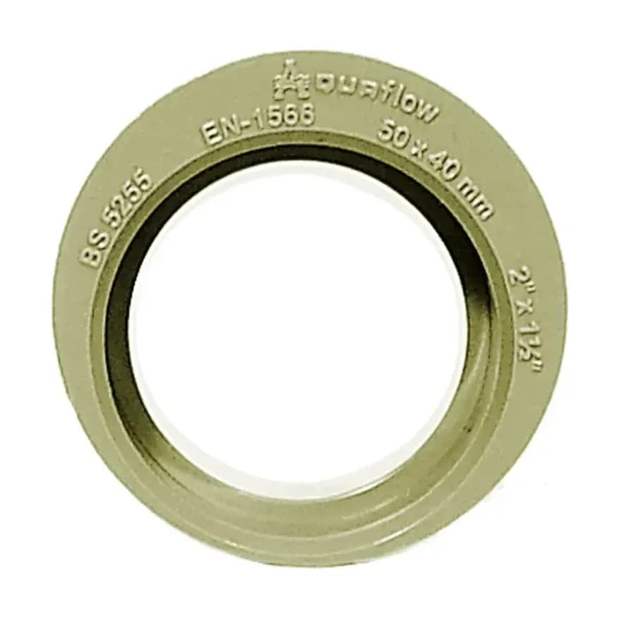 50mm x 40mm Solvent Waste reducer Socket/Spigot Olive Grey