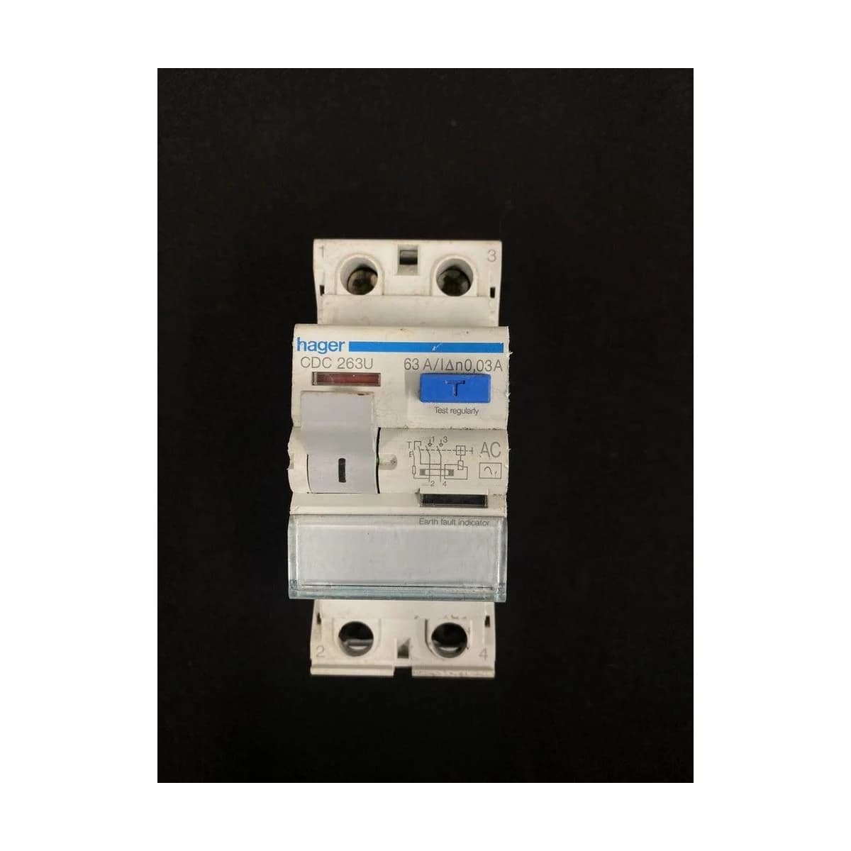 Metal Clad GAR/U with 63A DP RCD 30mA 1XB32-MCB