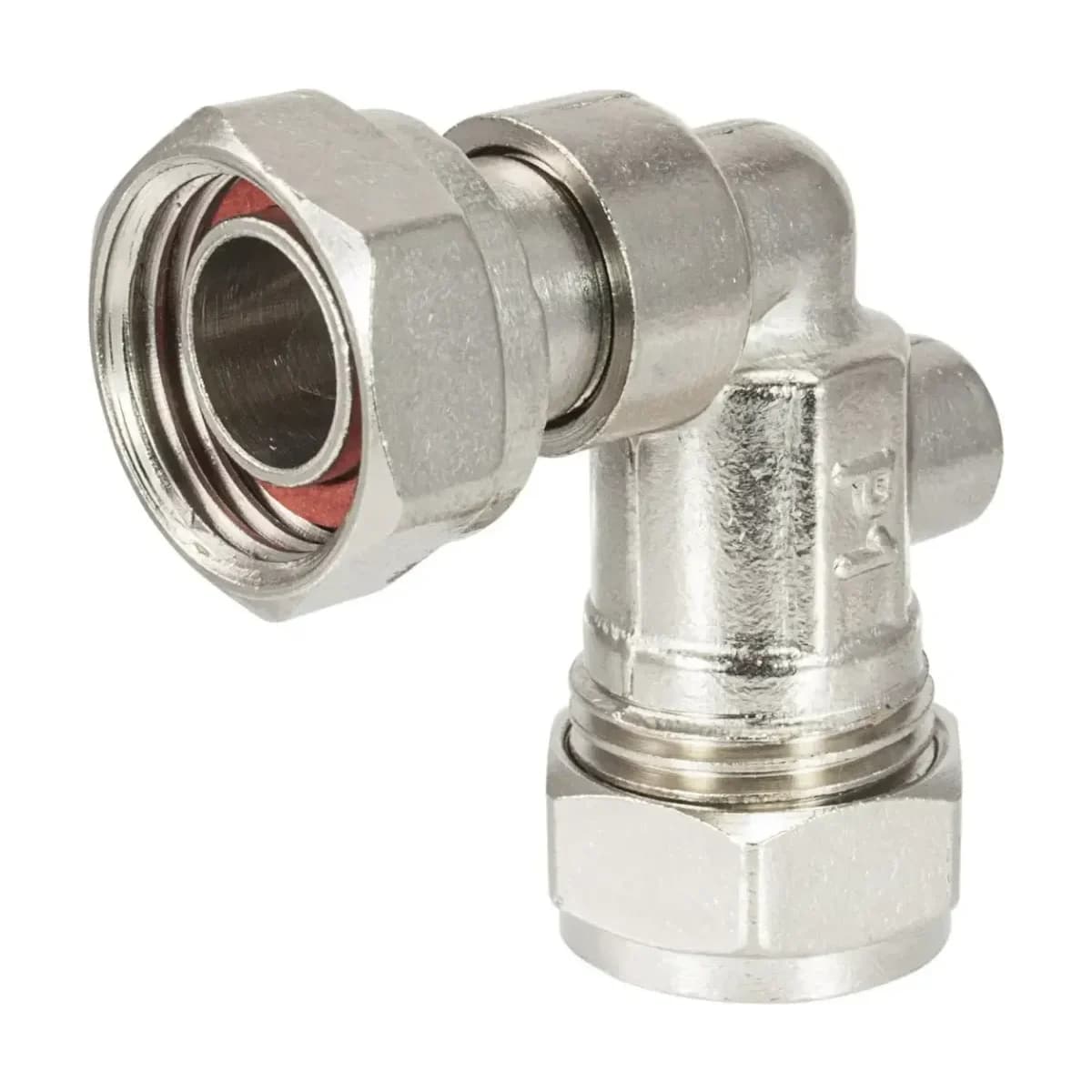 EP Service Valve Angle Chrome 15mm x 1/2"