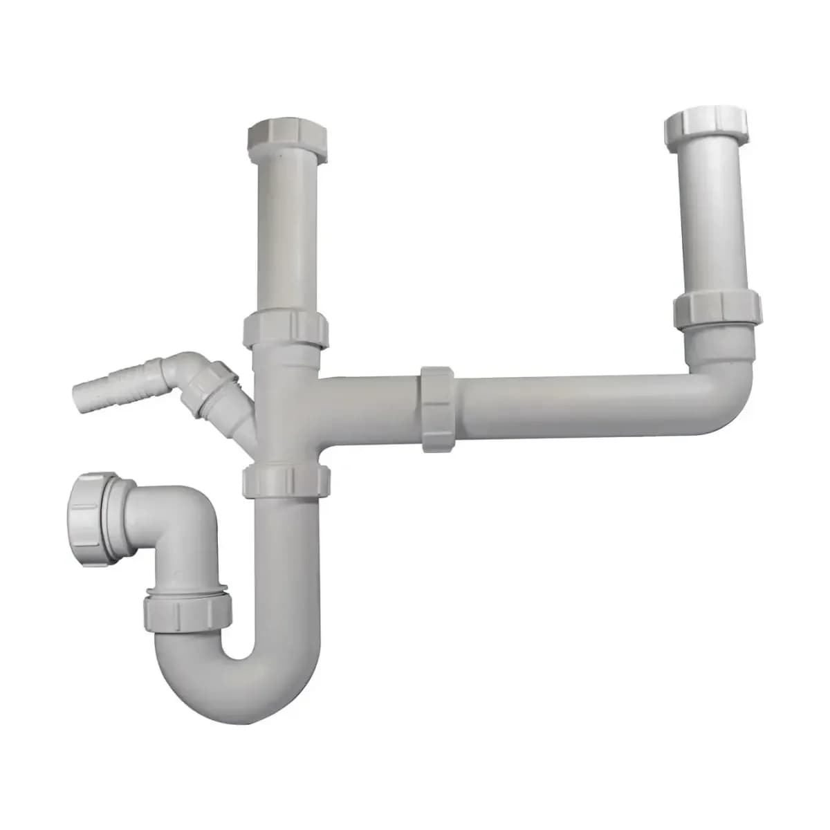 1 1/2" Double Bowl Sink Kit Adjustable