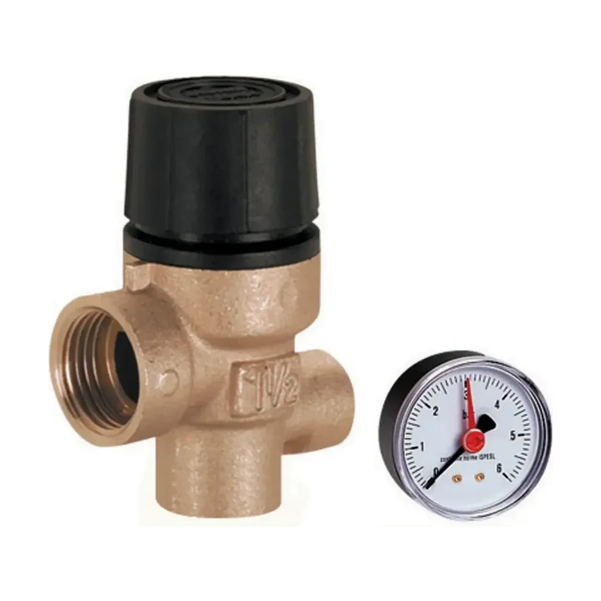 1/2" Safety Valve with Gauge