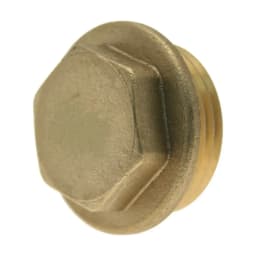 11/4 Flanged Brass Plug
