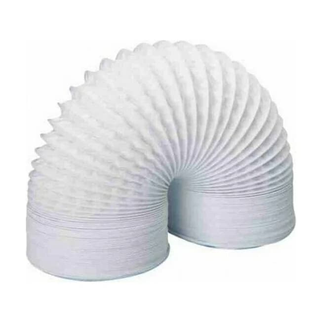 100mm PVC Flexible Ducting - 6M - White