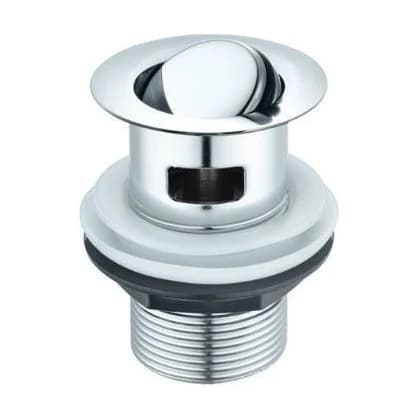 Slotted Flip Top Basin Waste - Chrome