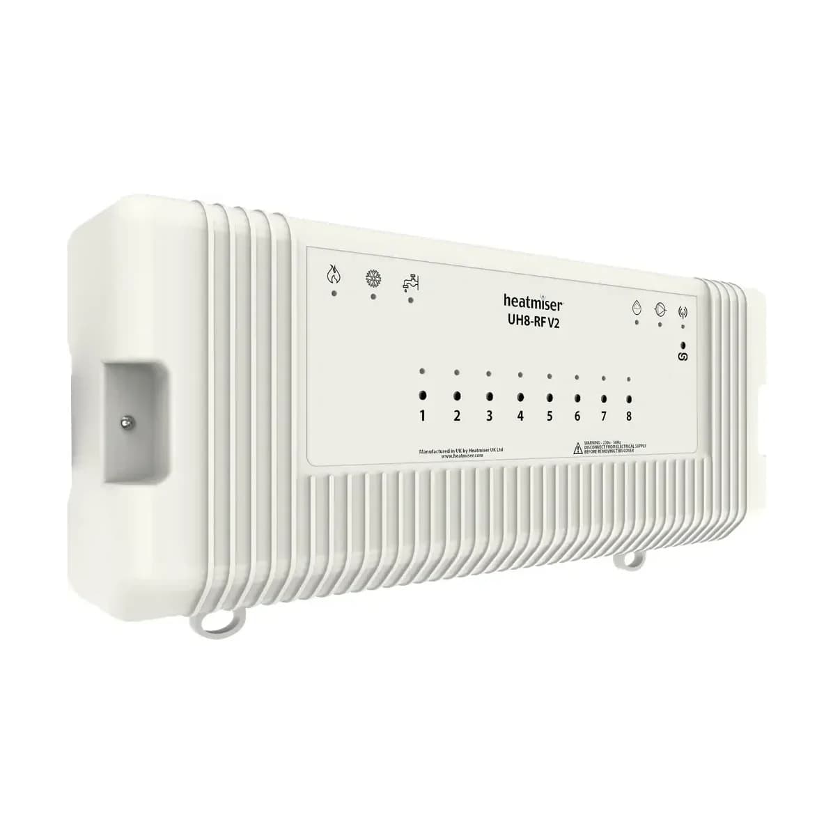 Heatmiser UH8-RF v2 - 8 Zone Wireless Wiring Centre