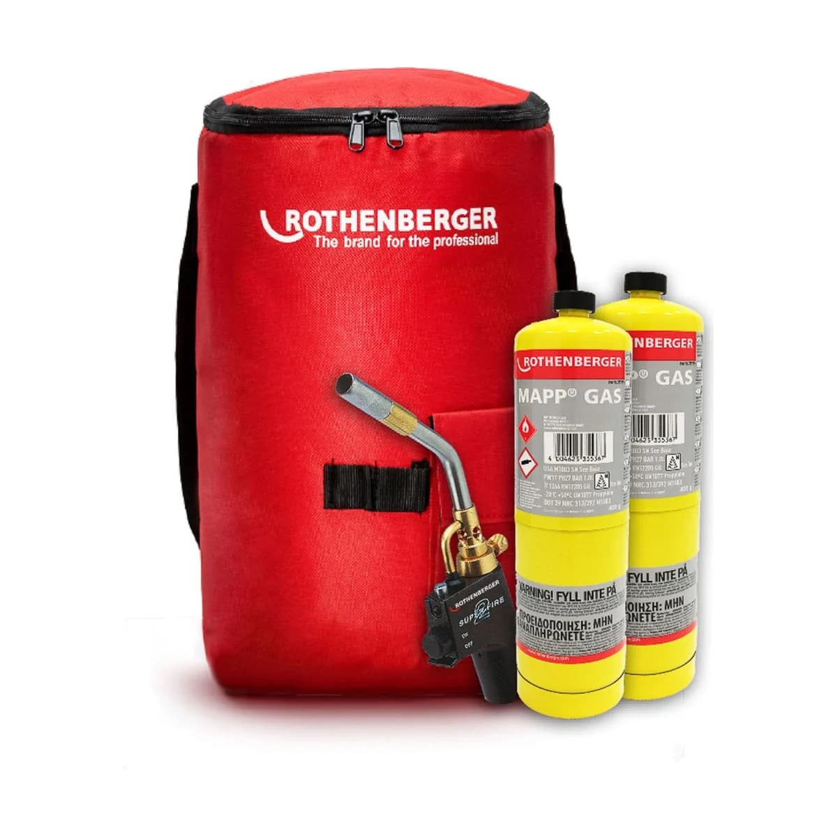 Rothenberger Hot Bag Set 3 (Hot Bag, Superfire 2 Torch and 2x MAPP Gas)