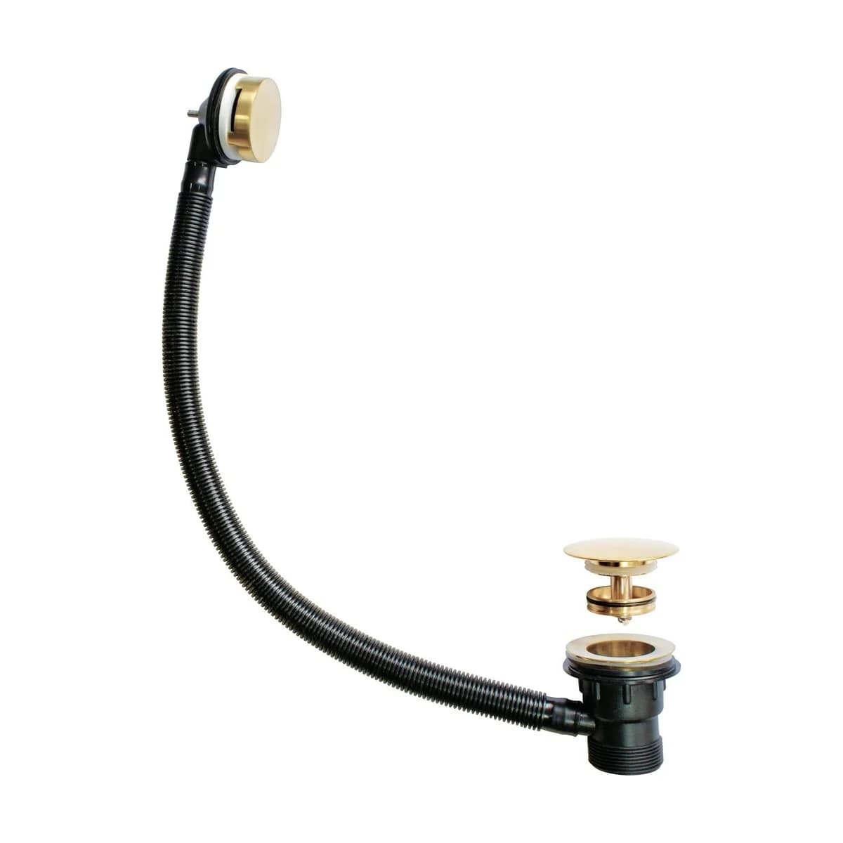 Easyclean Sprung Bath Waste BrushedBrass