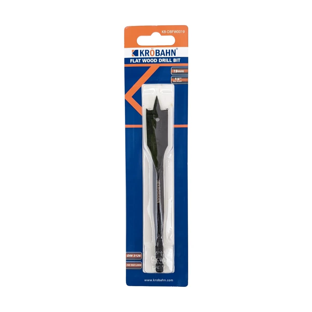 Krobahn Flat Wood Drill Bit 19mm