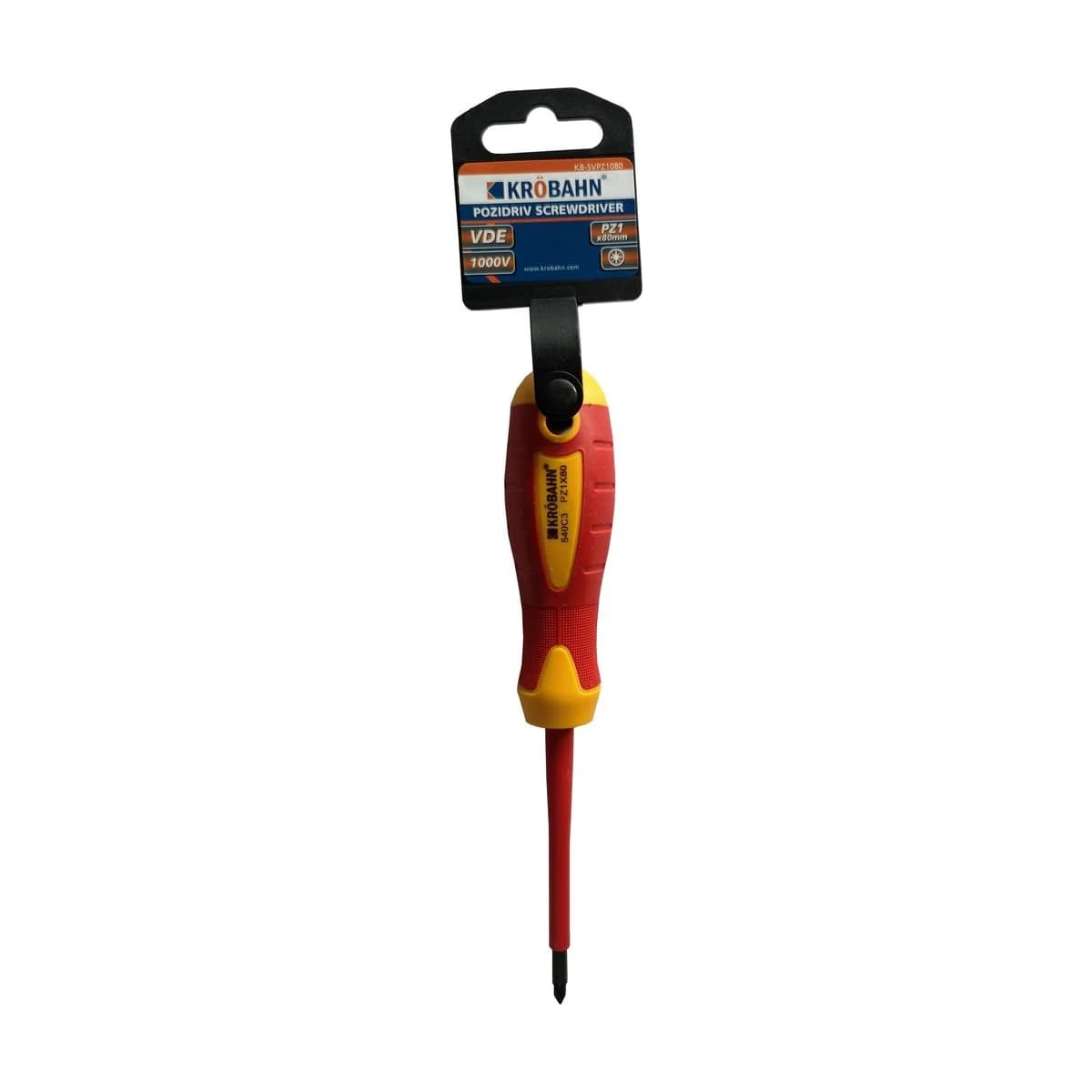 VDE Pozidriv Screwdriver - PZ1 x 80mm