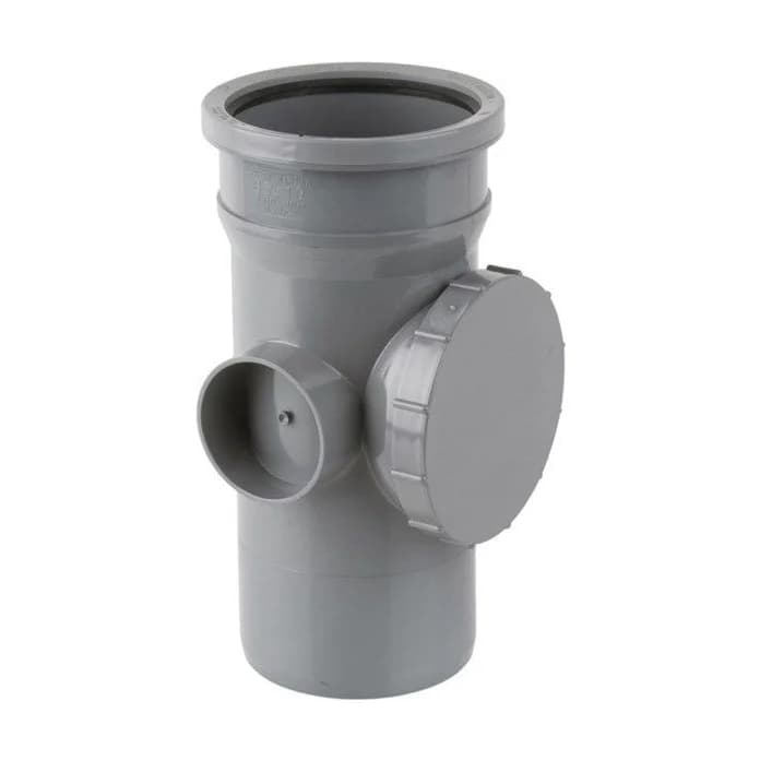 Pushfit Access Pipe 110mm (Black & Grey)