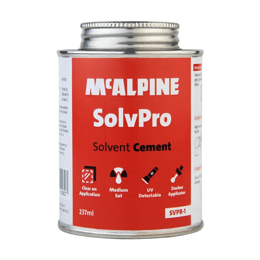 McAlpine SolvPro Solvent Cement (237mL)