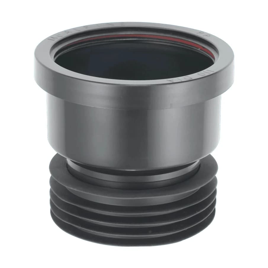 McAlpine 4" Drain Connector Black DC1-BL