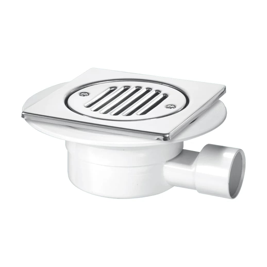 McAlpine VSG1T6SS Stainless Steel Shallow Shower Gully with Removable Grid 150mm