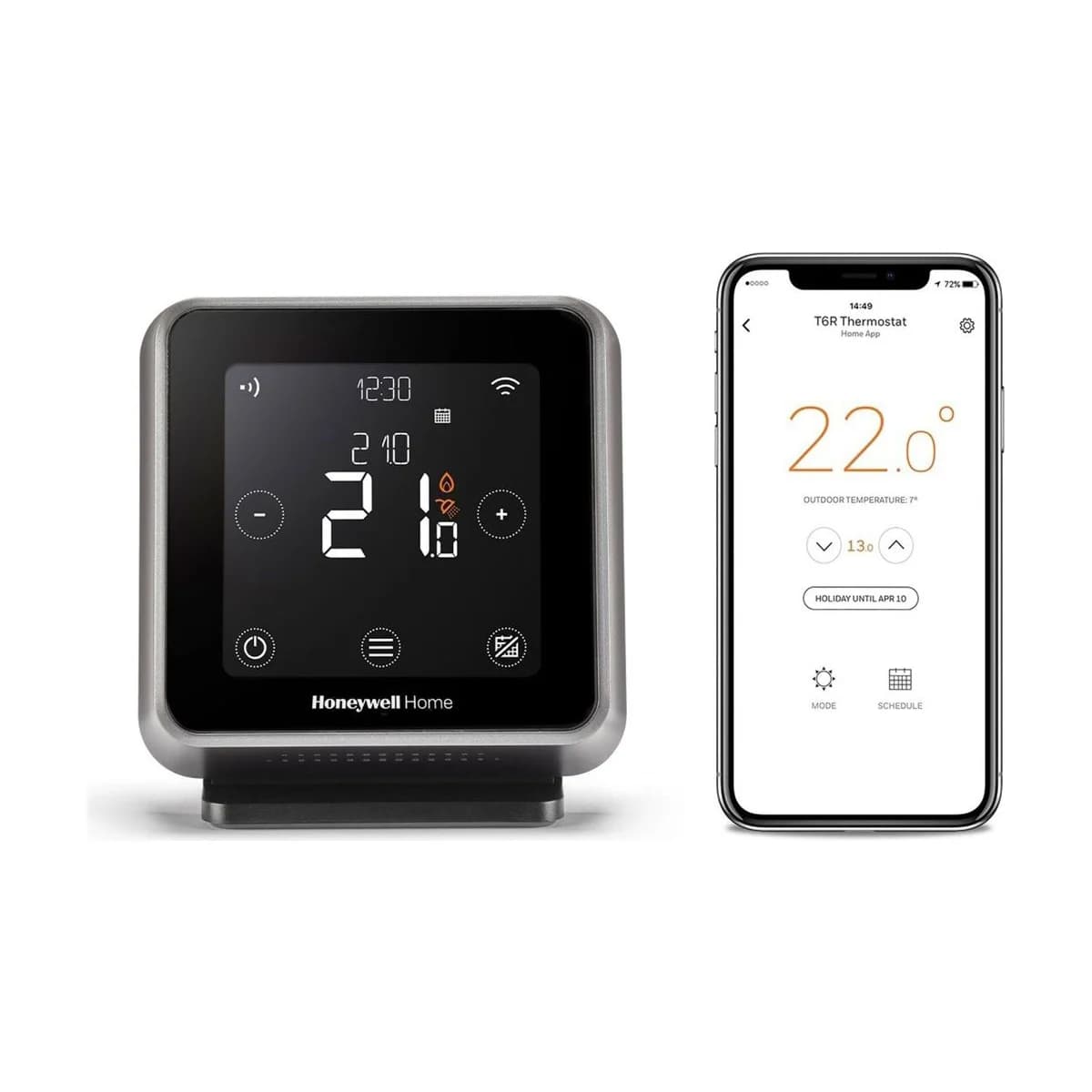 Honeywell Home T6R-HW Smart Thermostat with Table Stand and Hot Water Control