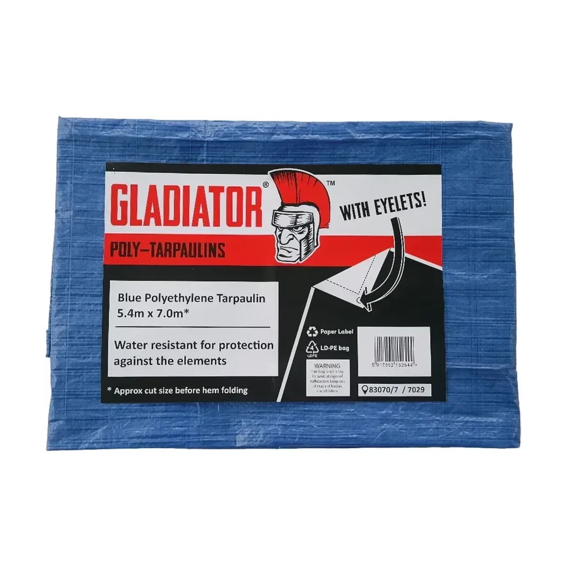 Select 5.4 x 7m Blue Polyethylene Tarpaulin