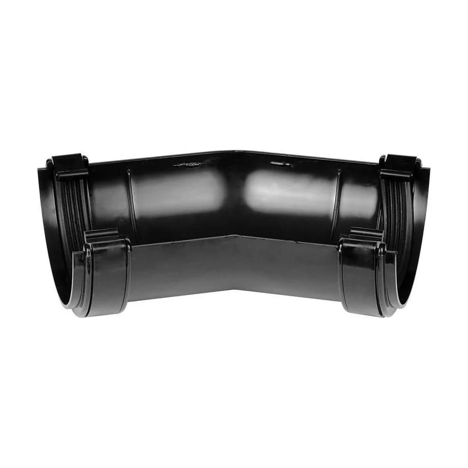 Aquaflow Black Half Round 150 Gutter Angle