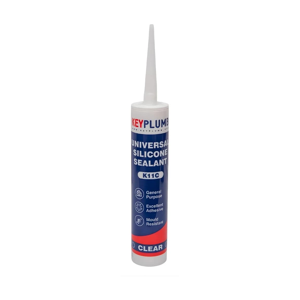 KeyPlumb Universal Silicone Sealant 280ml - Clear (K11C)
