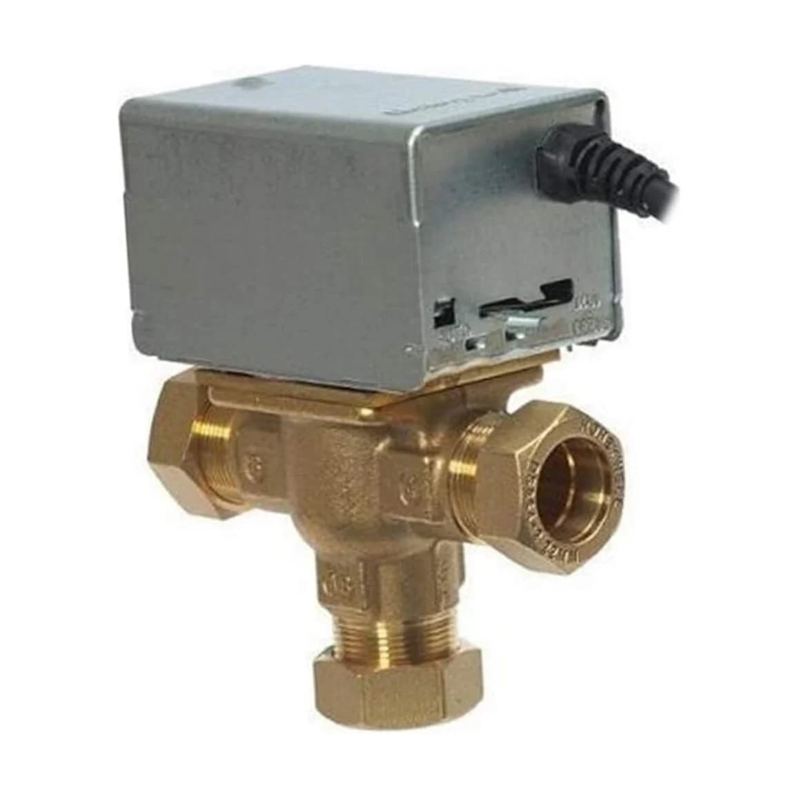 Honeywell V4073A1039U 3 Port 22mm Mid Position Motorised Valve