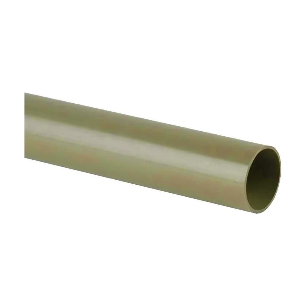 Aquaflow Grey 50mm Waste 3m Plain End Pipe
