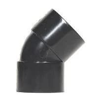 Aquaflow Black 32mm Solvent 45 Bend Black Waste
