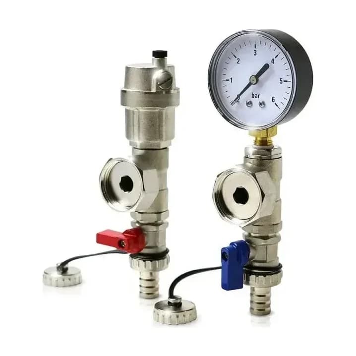 Manifold Fill/Drain Valve Pair & Auto Air Vent
