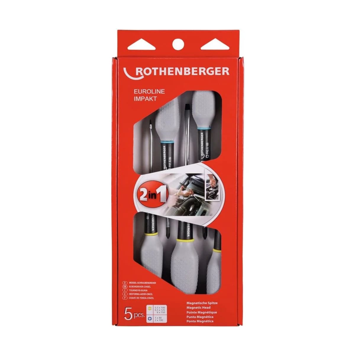 Screwdriver Set Euroline IMPAKT,str.blade