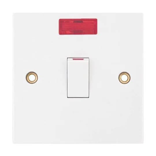 20amp 1 Gang Double Pole Switch Neon