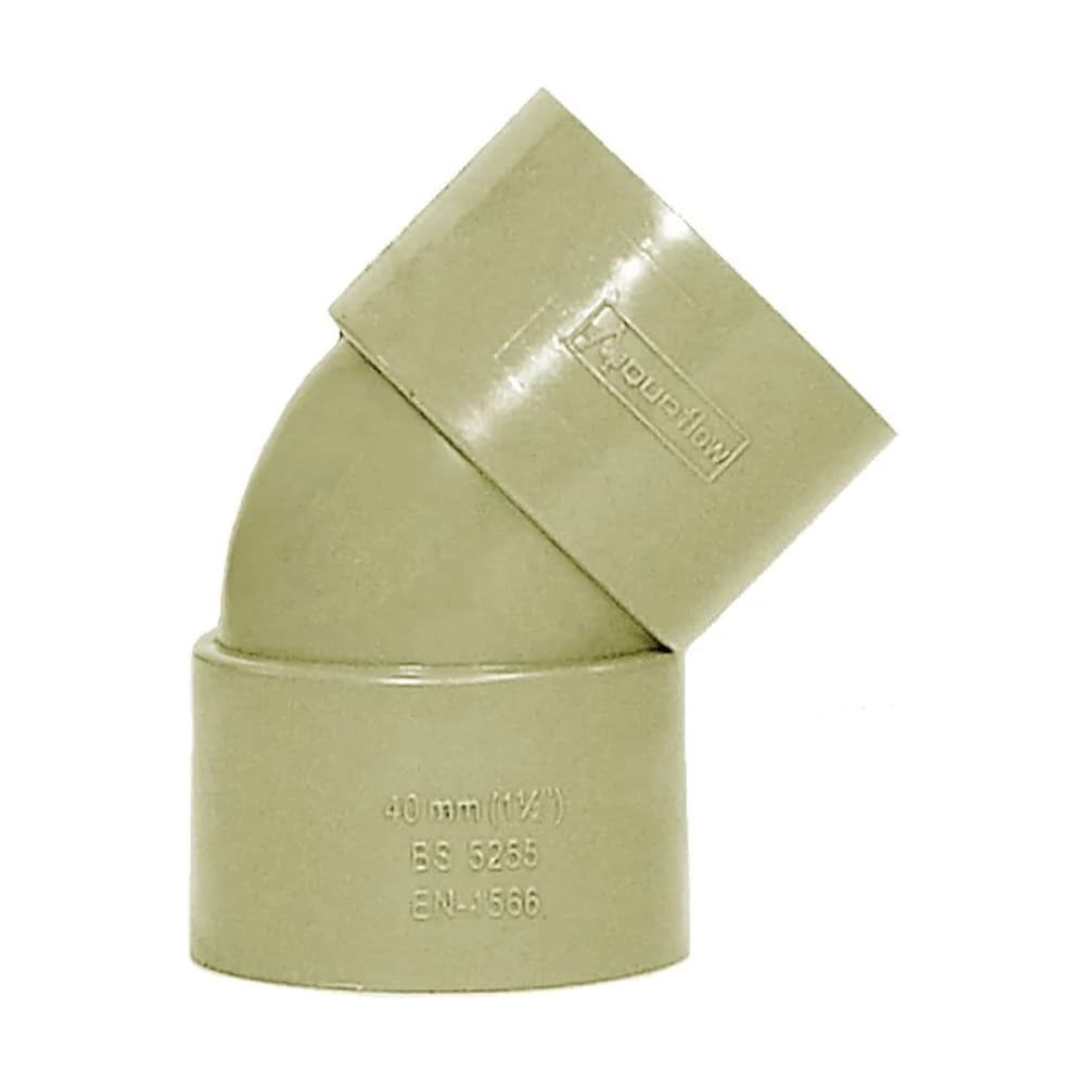 40mm x 135 Degree Bend Grey