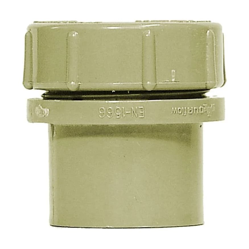 Aquaflow 40mm Solvent Waste Access Plug with Screw Cap Olive Grey