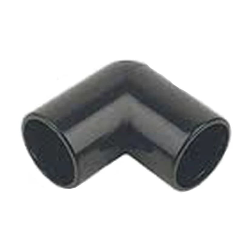 Aquaflow Solvent Weld Overflow 90 Bend Black