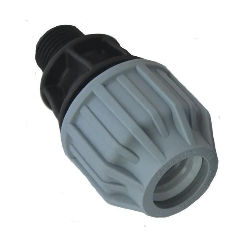 MDPE Water Pipe to Iron Male Coupling 25mm - 1''