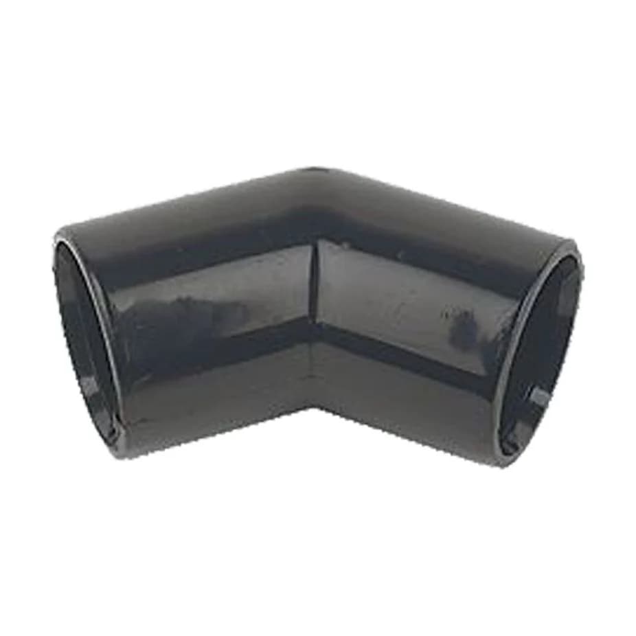 Aquaflow Solvent Weld Overflow Bend Black