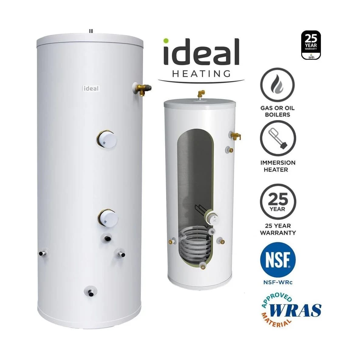 Onyx/Ideal Pro 150L Direct Unvented Cylinder