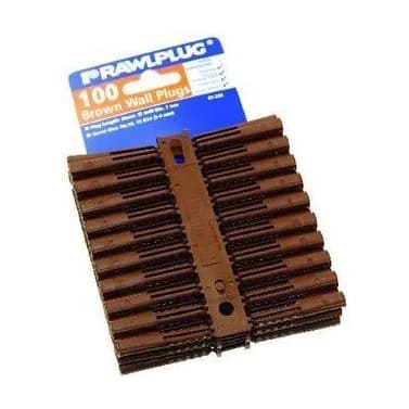 Rawplug Brown Wall Plugs